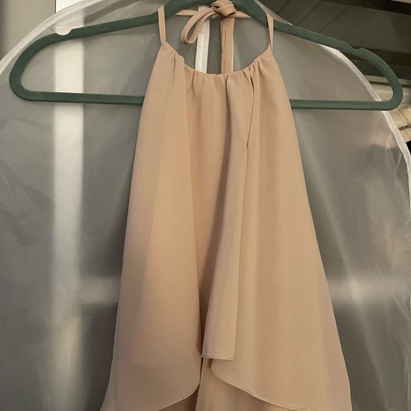Nouvelle AMSALE Cait Bridesmaid Dress- size= XL, color= Sand - Picture 6 of 6